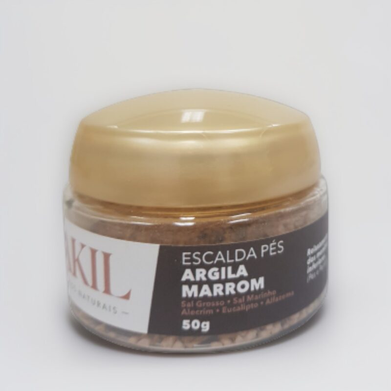 Escalda Pés Argila marrom 50g