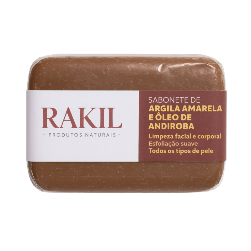 Sabonete Argila Amarela e óleo de Andiroba 100g