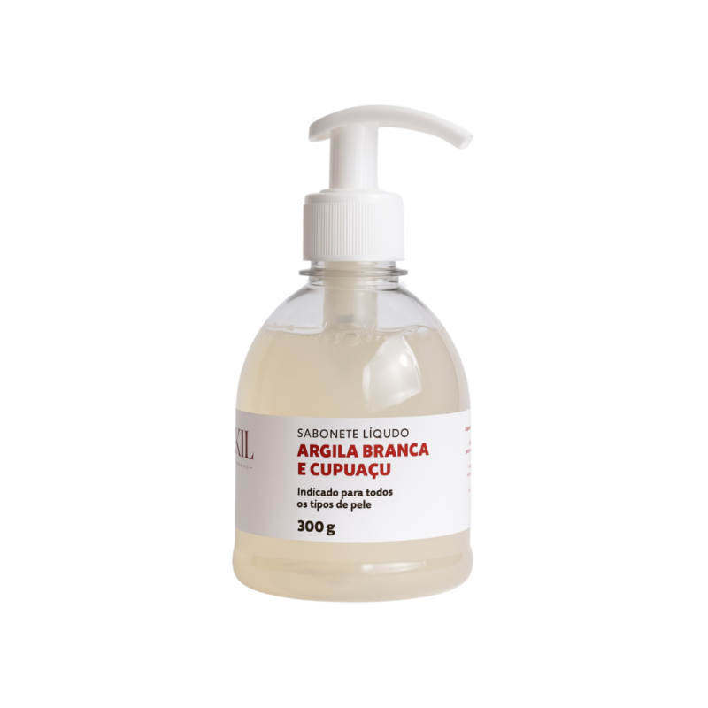 Sabonete Líquido Argila Branca e Óleo de Cupuaçu 300ml