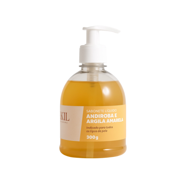 Sabonete Líquido Argila Amarela e Óleo de Andiroba 300ml