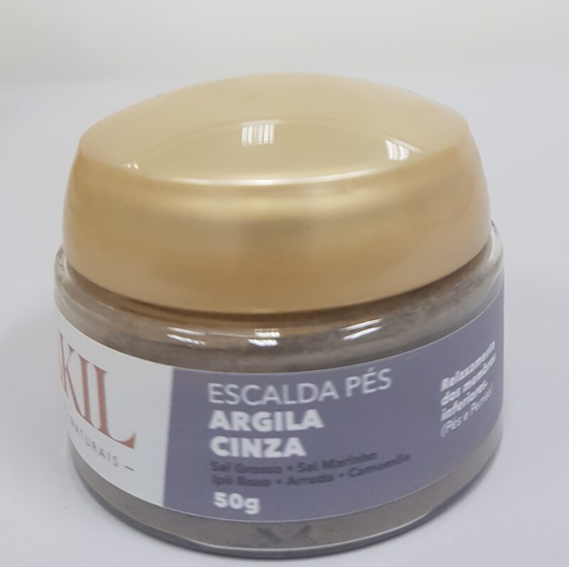 Escalda Pés Argila cinza 50g